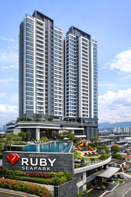 Residensi Ruby Tower @ Sea Park Service Residences for rent